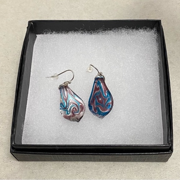 NEW Murano-style glass bead earrings - Picture 3 of 3